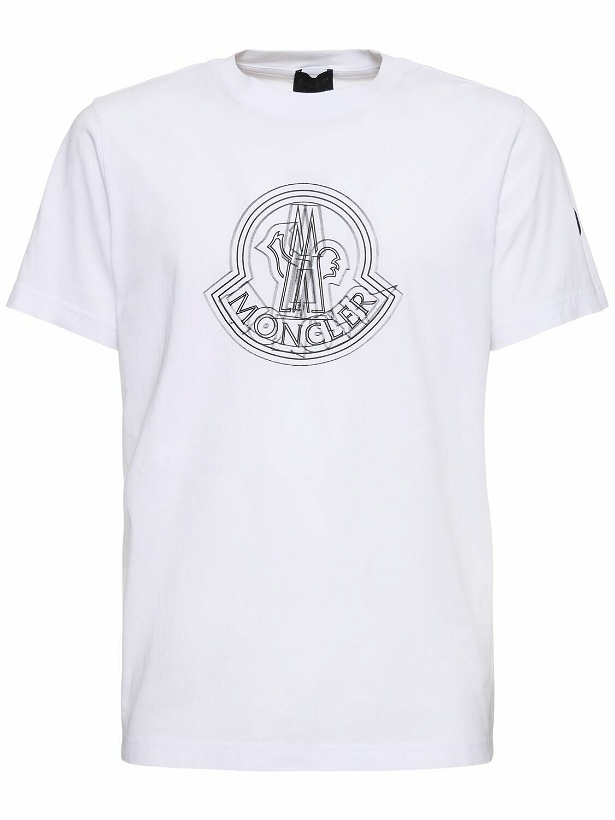Photo: MONCLER Logo Cotton T-shirt