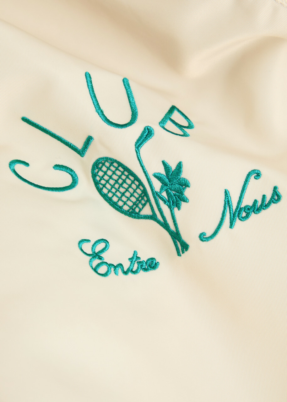 DRÔLE DE Monsieur La Veste Drôle Sport Shell Jacket Ecru