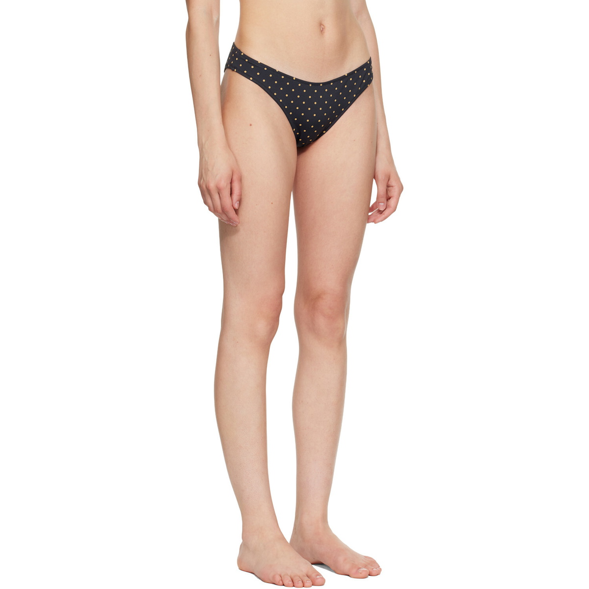 Fruity Booty Black Celine Polka Bikini Bottom