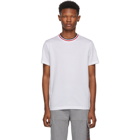 Moncler White Maglia Contrast Collar T-Shirt