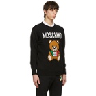 Moschino Black Toy Italian Teddy Bear Sweater