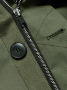 Yves Salomon - Cotton-Blend Twill Parka with Detachable Shearling Liner - Green