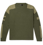 AMIRI - Tencel-Trimmed Ribbed Wool and Cashmere-Blend Sweater - Green