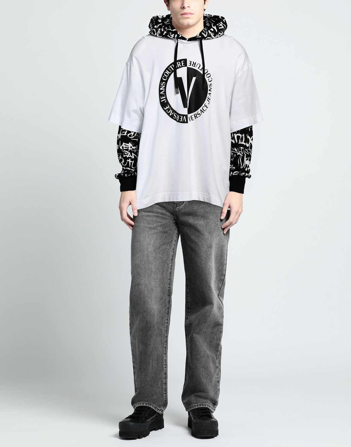 Versace Jeans Couture Mens Sweatshirt in White