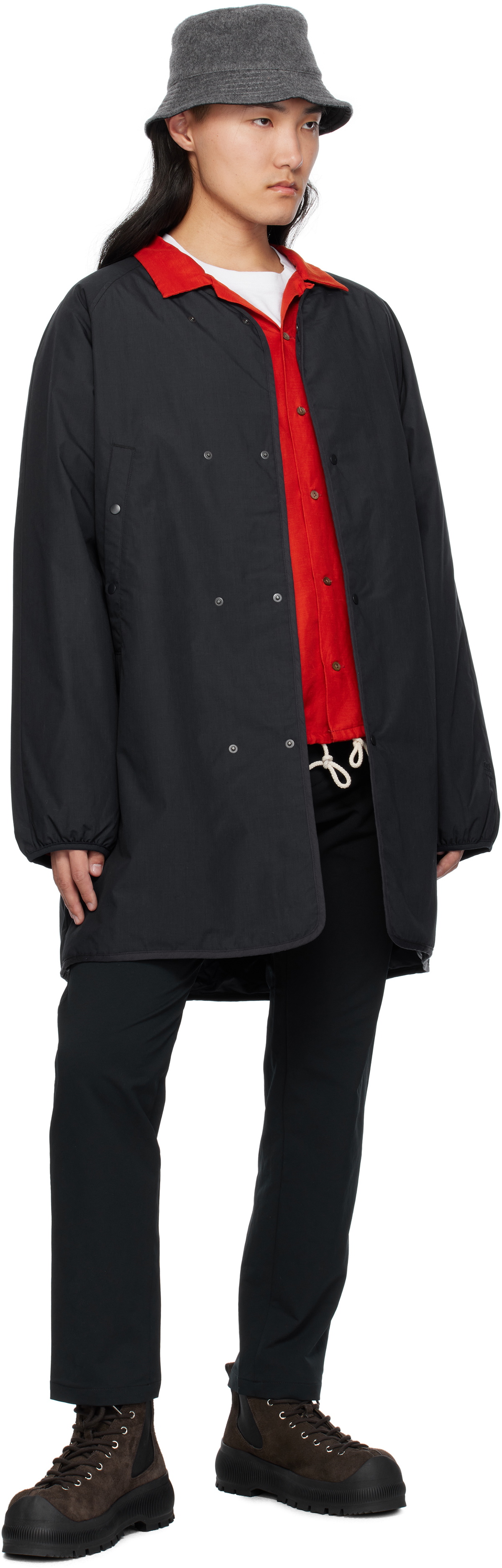 nanamica Navy Reversible Down Coat Nanamica