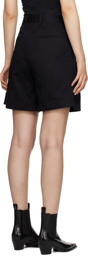 TOTEME Black Pleated Shorts