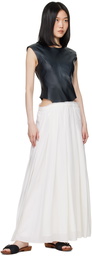 Gabriela Hearst Black & White Mina Leather Maxi Dress