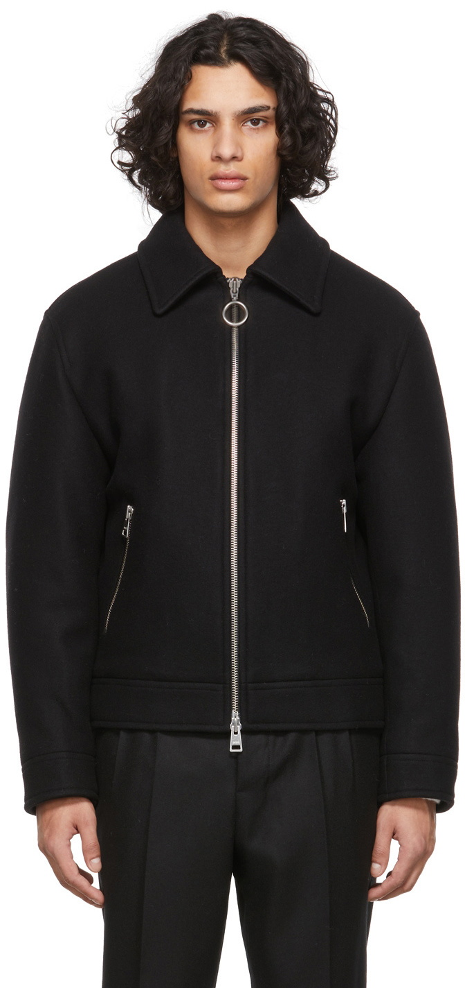 AMI Alexandre Mattiussi Black Boxy Jacket AMI Alexandre Mattiussi