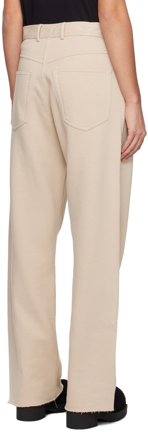 MM6 Maison Margiela Beige Five-Pocket Jeans