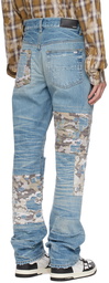 AMIRI Indigo Camo Boro Jeans