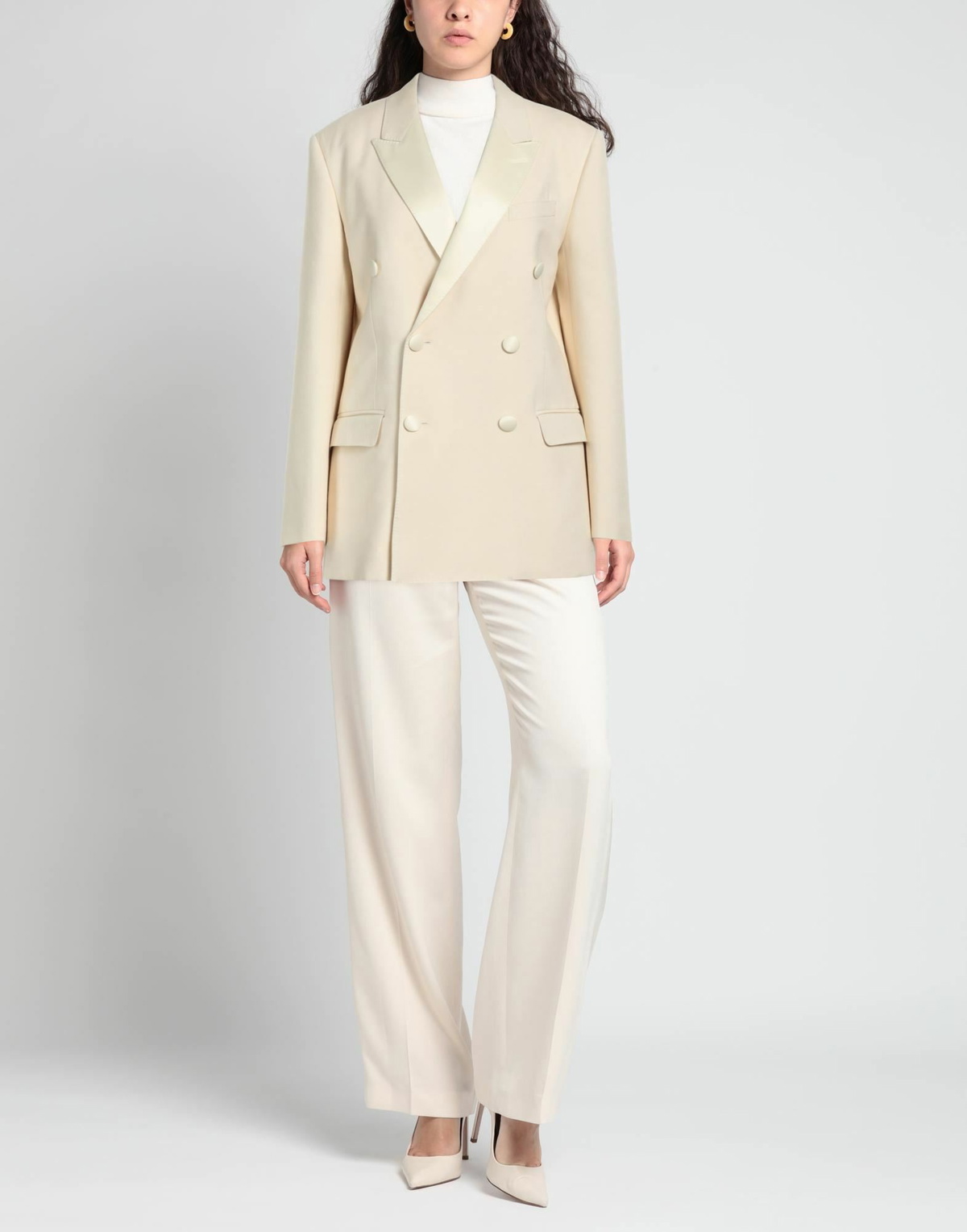 Celine Womens Blazer Cream