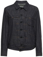 YOHJI YAMAMOTO Loose Denim Paneled Tucked Jacket