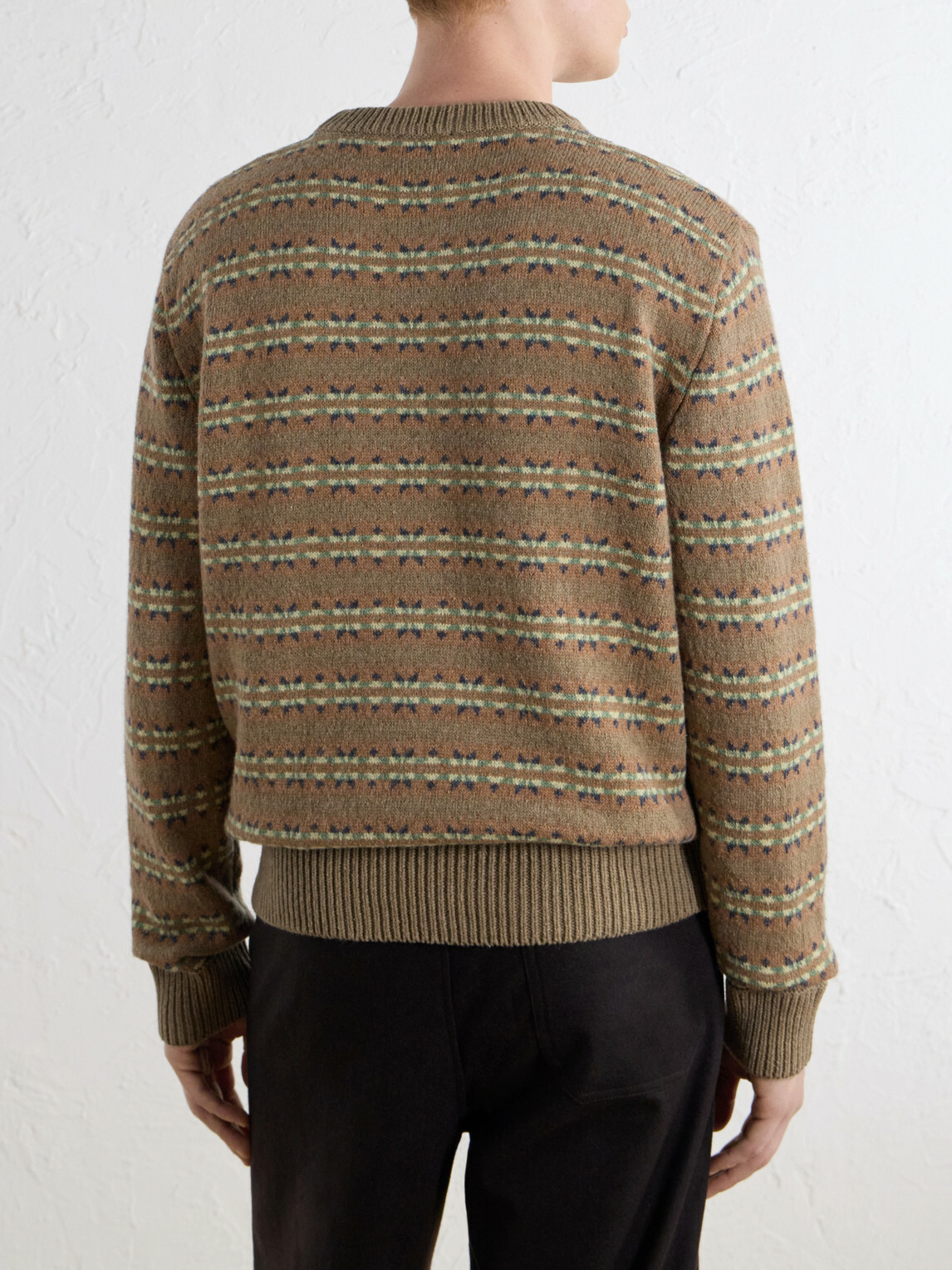 A.P.C. - Andre Striped Wool And Cotton-Blend Sweater - Neutrals