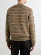 A.P.C. - Andre Striped Wool And Cotton-Blend Sweater - Neutrals