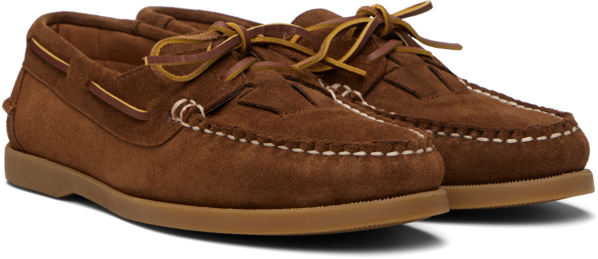 HEREU Tan Saler Nautic Suede Boat Shoes