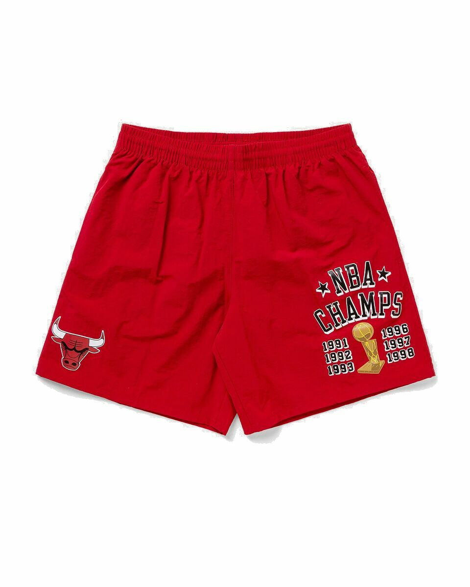 Photo: Mitchell & Ness Team Heritage Woven Short   Chicago Bulls Red - Mens - Sport & Team Shorts