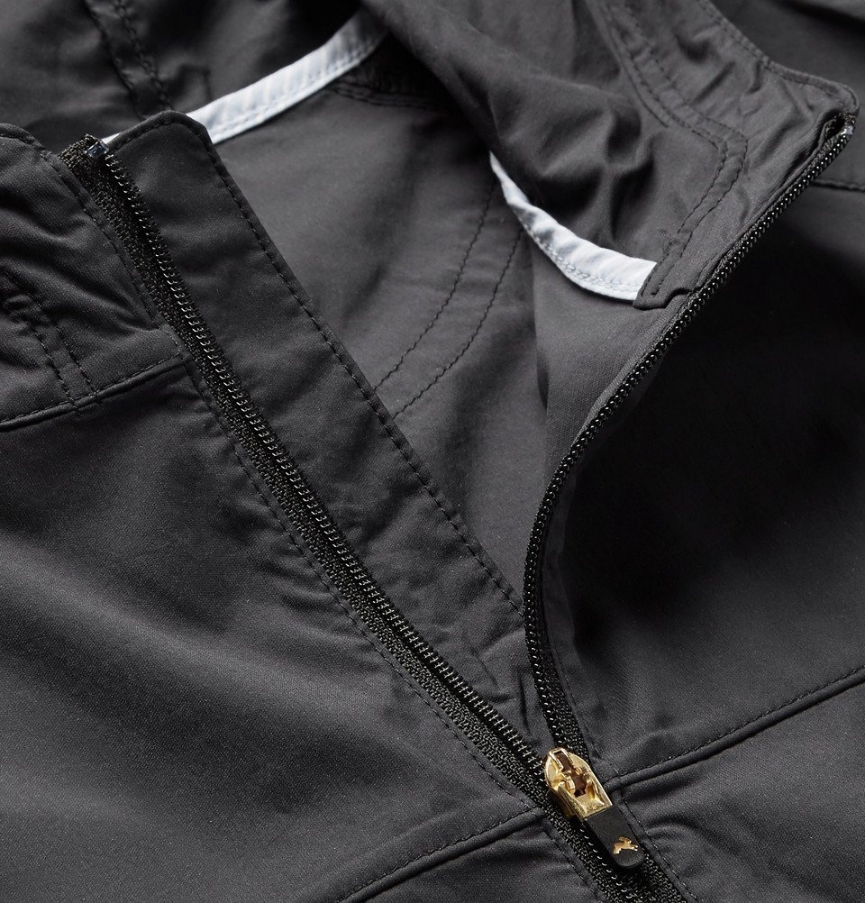 Tracksmith - Waite Water-Repellent Stretch-Shell Hooded Jacket - Black ...