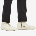 Rick Owens Men's High Sneakers in Milk