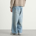 BEAMS Men's Balloon Wide Denim Jeans in Indigo