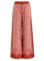 LA Double J Printed Silk-twill Trousers Multicoloured