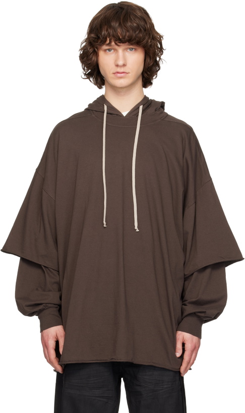 Photo: Rick Owens DRKSHDW Gray Temple Tommy Hustler Hoodie