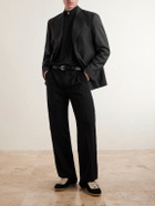 Eleventy - Wool Zip-Up Cardigan - Black