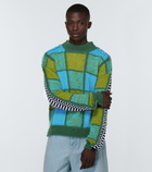 Marni - Checked wool and mohair-blend sweater