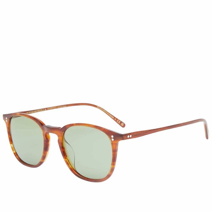 Photo: Oliver Peoples Men's Finley 1993 Sunglasses in Sugi Tortoise/Green