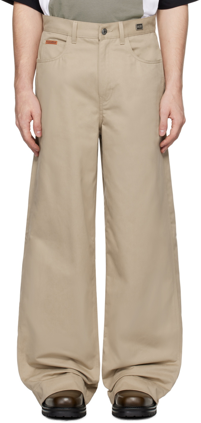 Martine Rose Beige Sports Chino Trousers Martine Rose