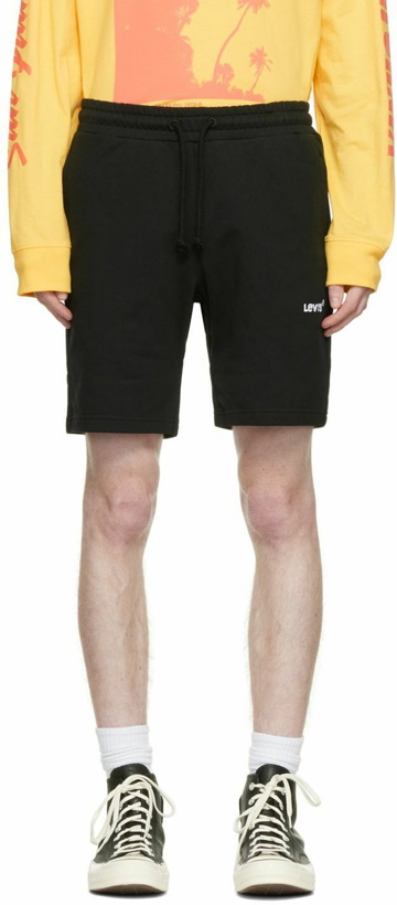 Photo: Levi's Black Cotton Shorts