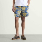 Drôle de Monsieur Men's Hibiscus Beach Shorts in Navy