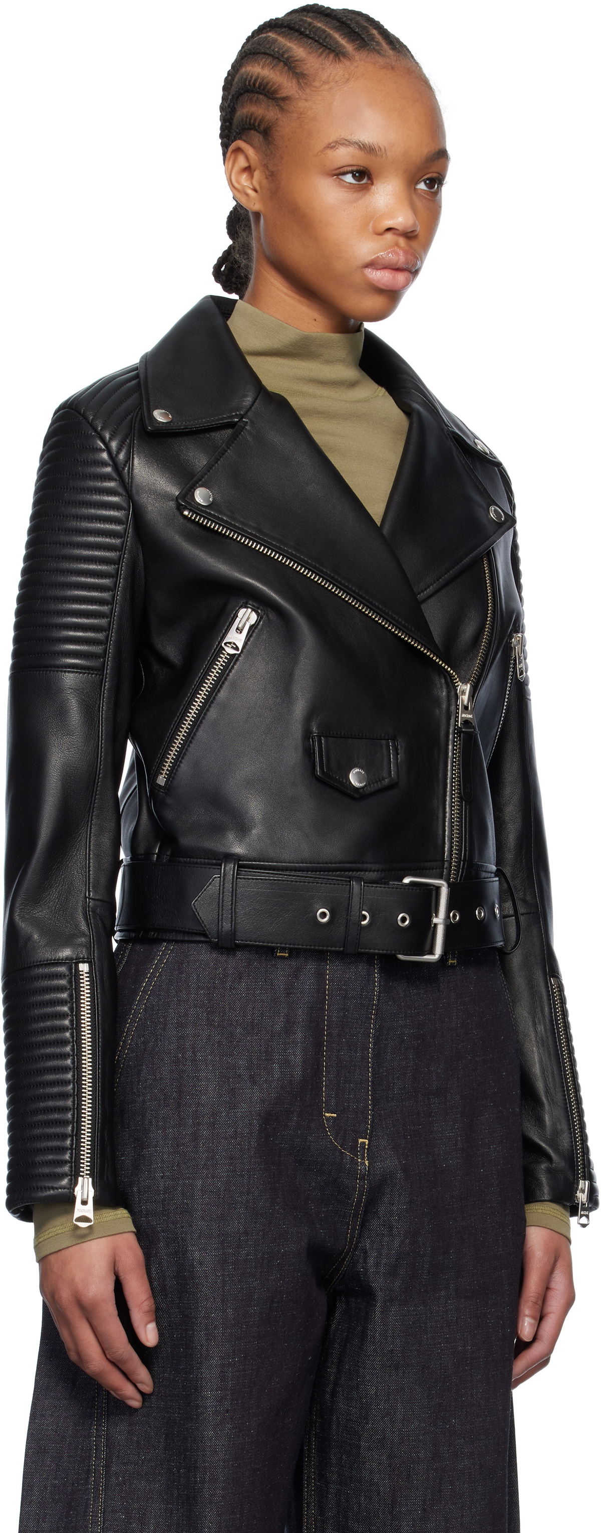 MACKAGE Black Masina Leather Jacket