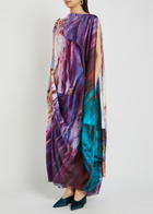 Roksanda Robina Printed Silk Maxi Dress Purple