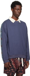 Karu Research Blue Paneled Sweatshirt