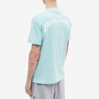 Palm Angels Men's Shark T-Shirt in Light Blue/White