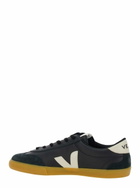 Veja volley Black Sneakers With Side Logo And Lettering Logo On The Heel In Organic Cotton Unisex
