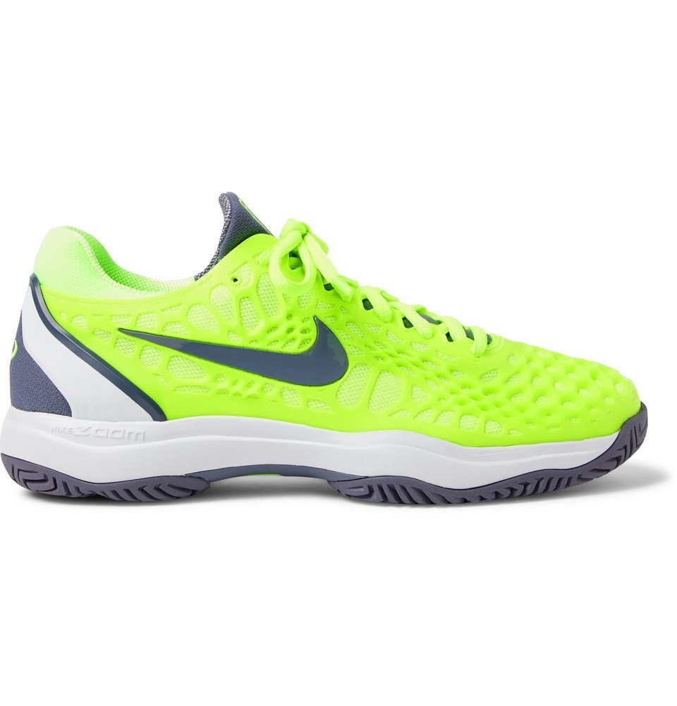 Coche Curso de colisión grieta Nike Tennis - Air Zoom Cage 3 HC Rubber And Mesh Tennis Sneakers - Bright  green Nike Tennis