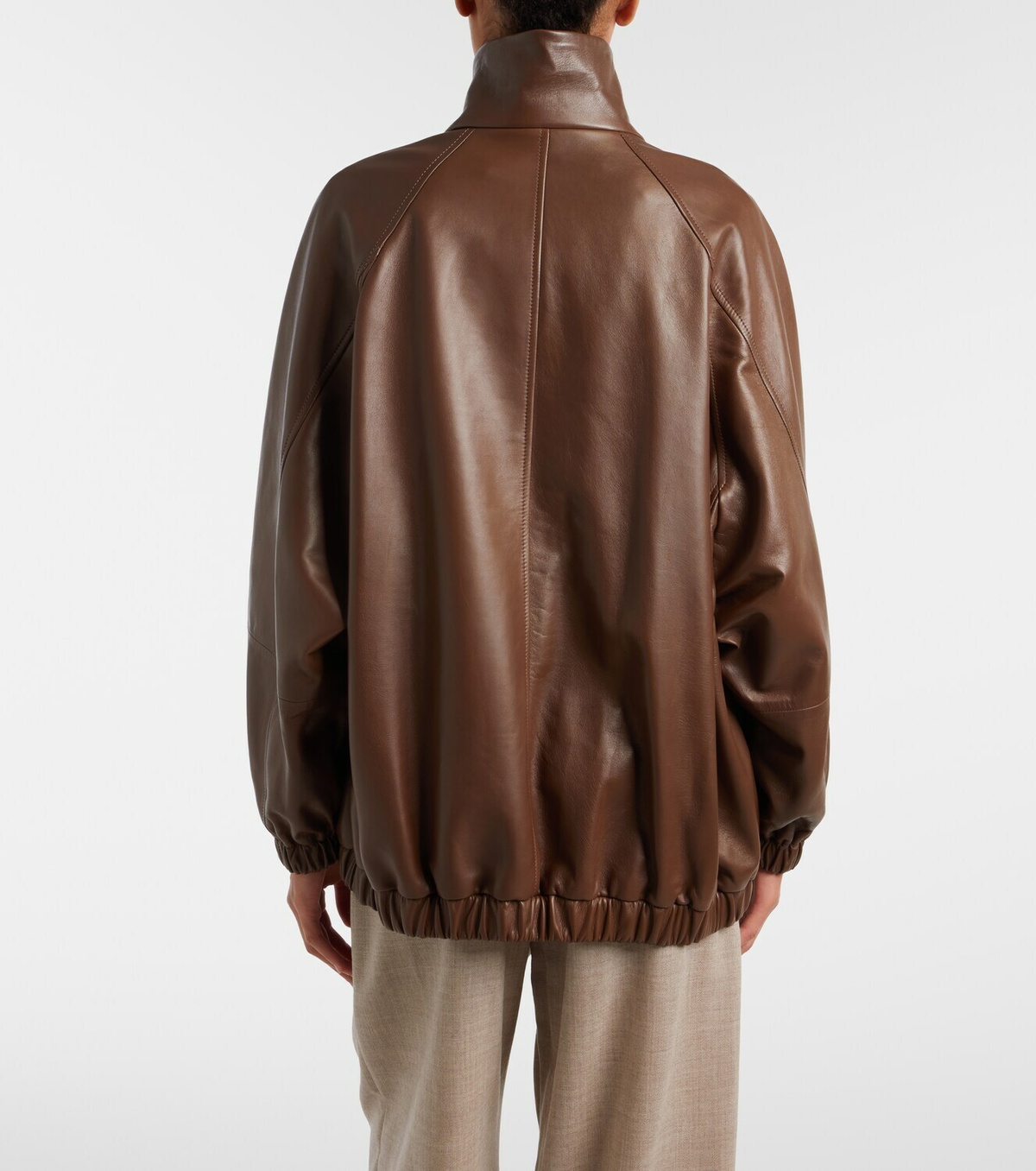 Brunello Cucinelli Monili leather jacket