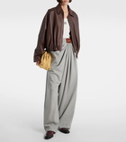 Loewe Draped wool wide-leg pants