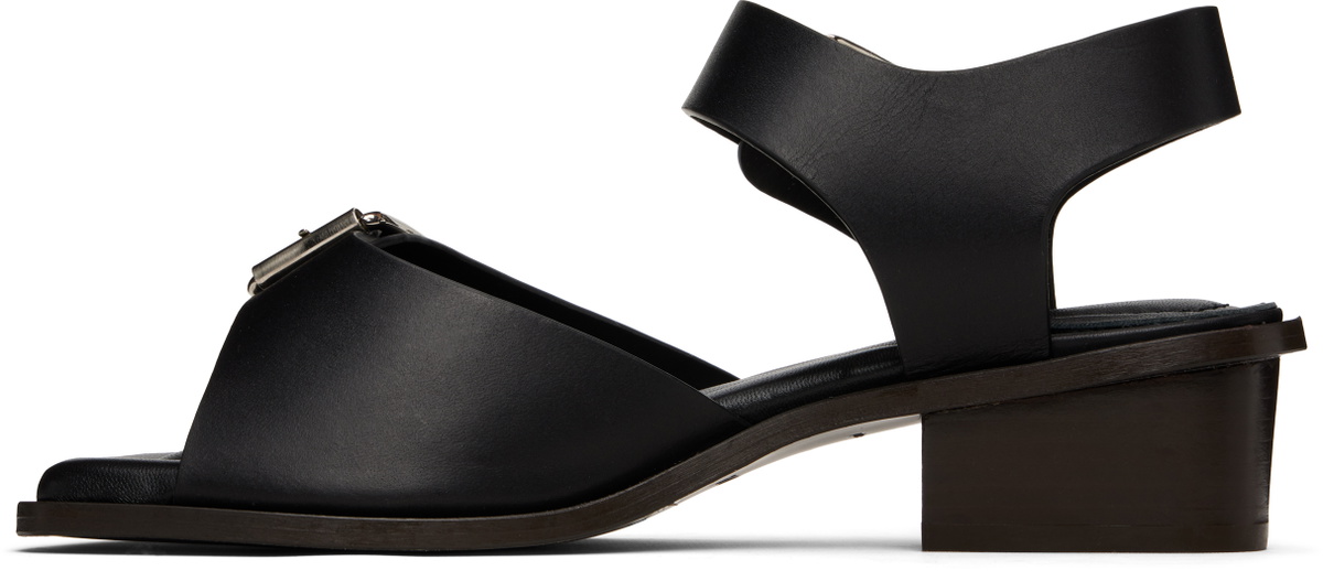 LEMAIRE Black Square 35 Heeled Sandals