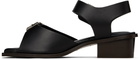 LEMAIRE Black Square 35 Heeled Sandals