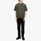 Norse Projects Men's Carsten Tencel Short Sleeve Shirt in Spruce Green