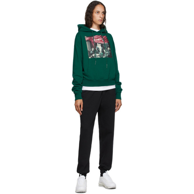 Off White Green Caravaggio Painting Hoodie Off White