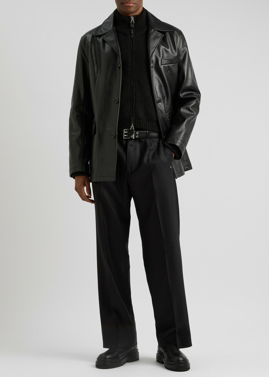 Our Legacy Alley Leather Jacket Black Our Legacy