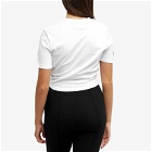 Versace Women's Cropped T-Shirt in White/Black
