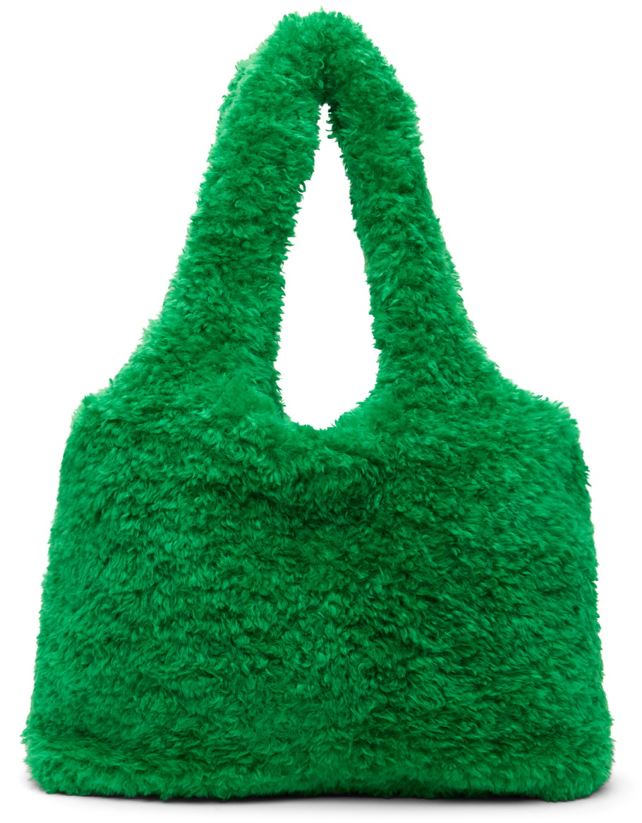 Anna Sui SSENSE Exclusive Green Clover Teddy Tote