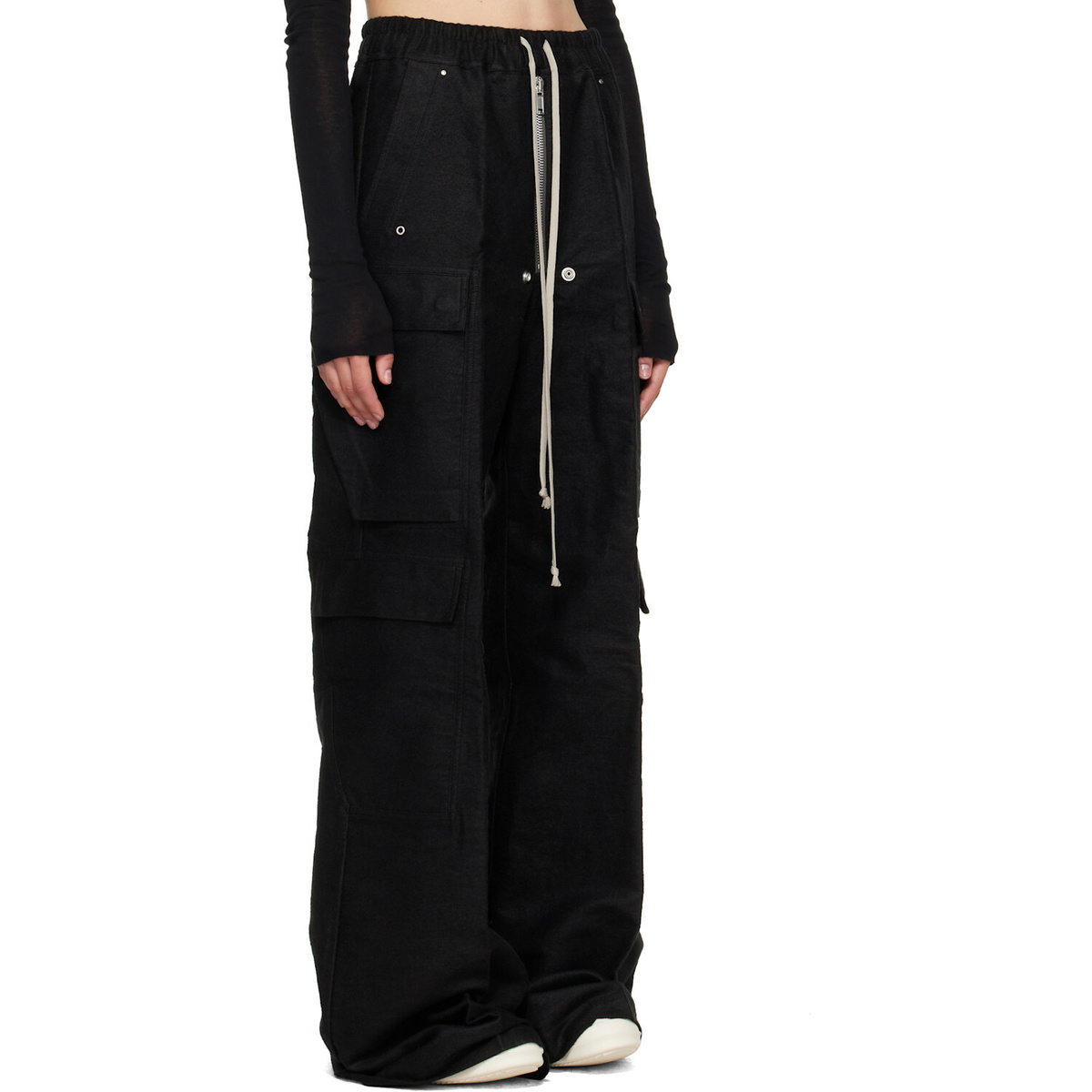 Rick Owens Black Tower Cargobelas Trousers