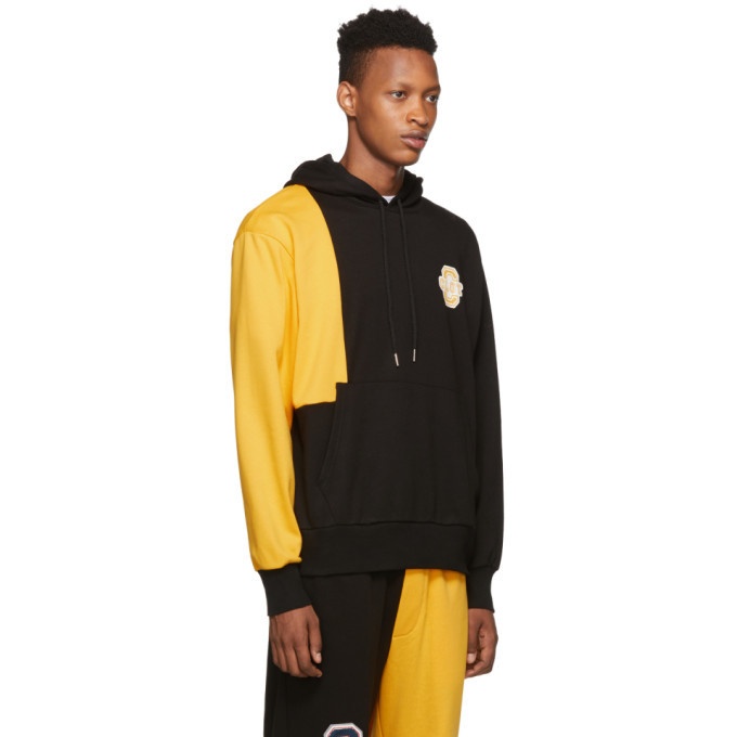 Clot Black and Yellow Colorblock Hoodie CLOT