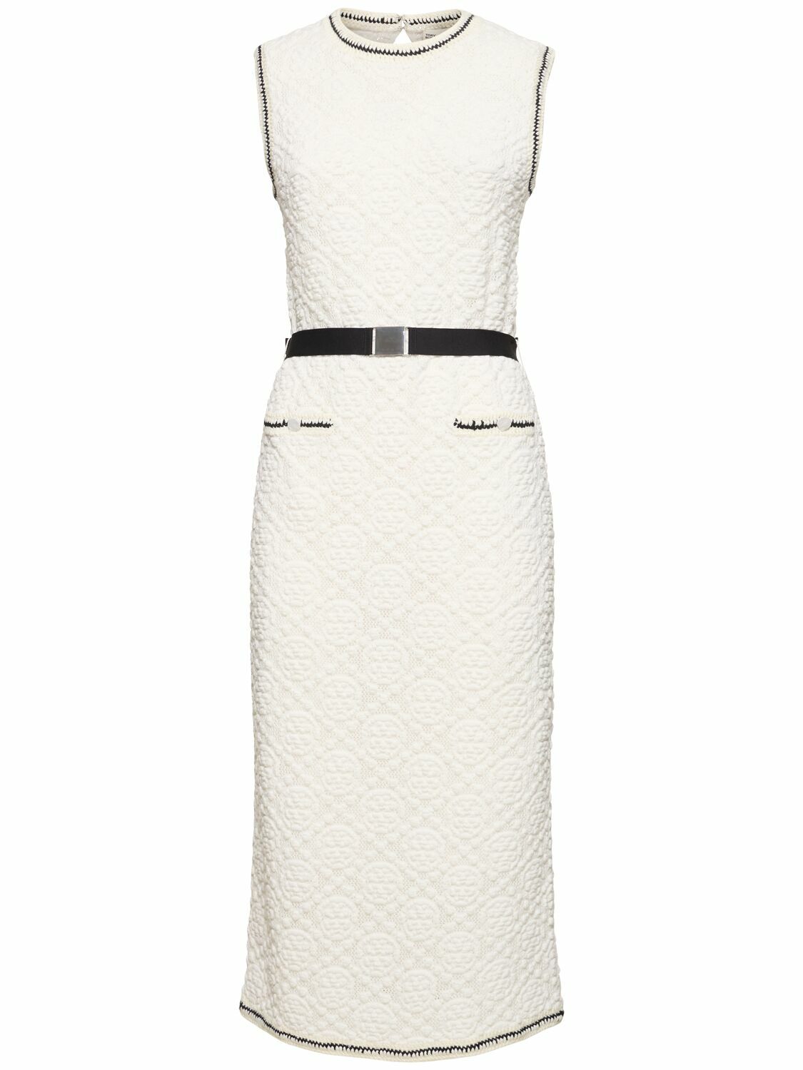 TORY BURCH Cotton Pointelle Knitted Tank Dress Tory Burch