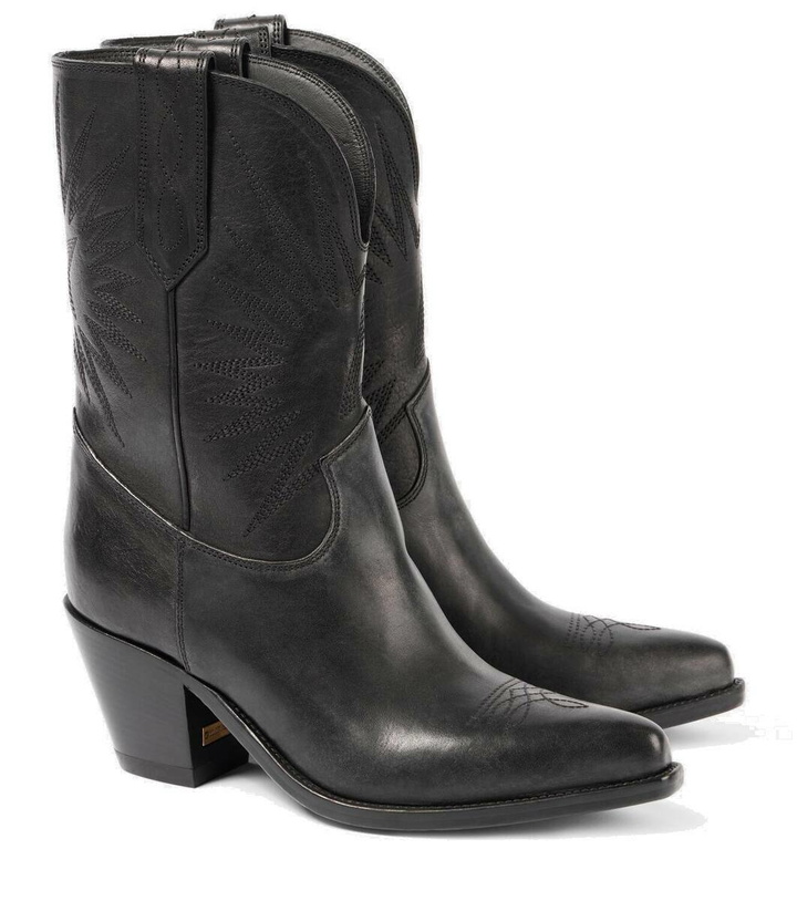 Photo: Golden Goose Wish Star leather cowboy boots